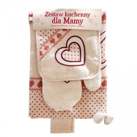 Zestaw kuchenny dla Mamy Sorrento / kieszeń na piekarnik, chwytak, rękawica/ Zestaw kuchenny dla Mamy Sorrento / kieszeń na piekarnik, chwytak, rękawica/