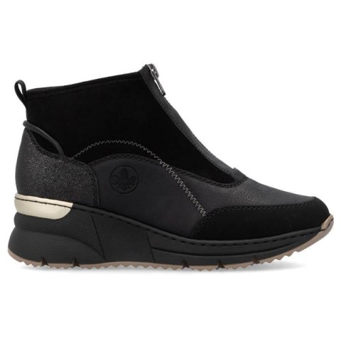 Botki na koturnie Rieker W N6361-00 RKR704 Botki na koturnie Rieker W N6361-00 RKR704