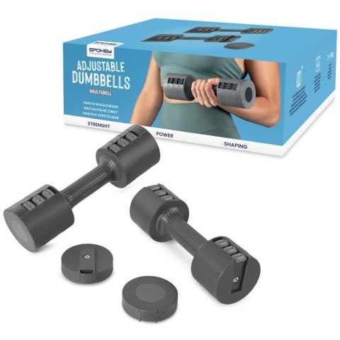 Hantle regulowane 2x 2,5 kg Spokey Multibell SPK-944195 Hantle regulowane 2x 2,5 kg Spokey Multibell SPK-944195