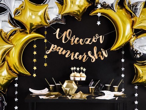 Baner girlanda na ścianę złoty wieczór panieński 150x21,5cm Baner girlanda na ścianę złoty wieczór panieński 150x21,5cm