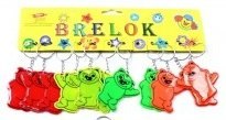 Brelok odblaskowy 12szt MIŚ Brelok odblaskowy 12szt MIŚ