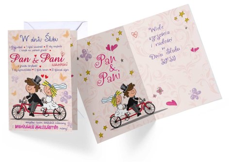 Karnet ŚLUB Pan&Pani | PP-1674 Karnet ŚLUB Pan&Pani | PP-1674