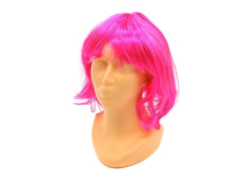 Peruka krótka różowa 25cm Peruka krótka różowa 25cm