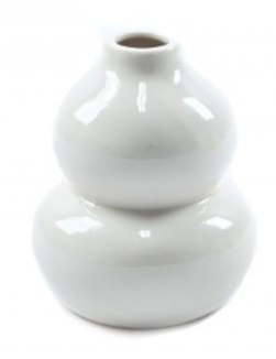 Wazon biała porcelana 8x9,5cm Wazon biała porcelana 8x9,5cm