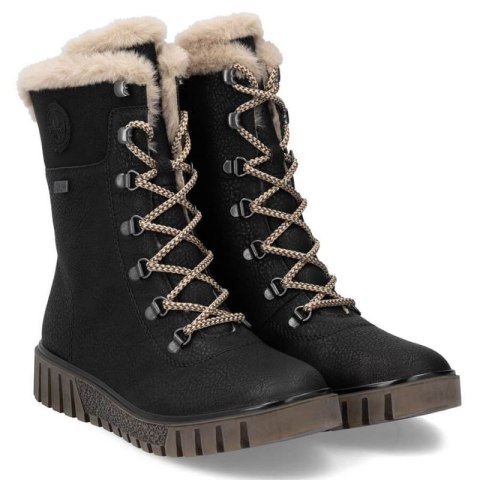 Botki z futerkiem Rieker W Y3424-00 RKR745 Botki z futerkiem Rieker W Y3424-00 RKR745