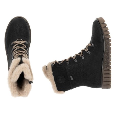 Botki z futerkiem Rieker W Y3424-00 RKR745 Botki z futerkiem Rieker W Y3424-00 RKR745