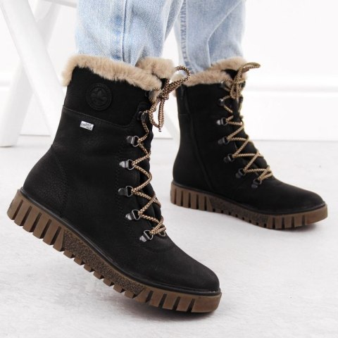 Botki z futerkiem Rieker W Y3424-00 RKR745 Botki z futerkiem Rieker W Y3424-00 RKR745