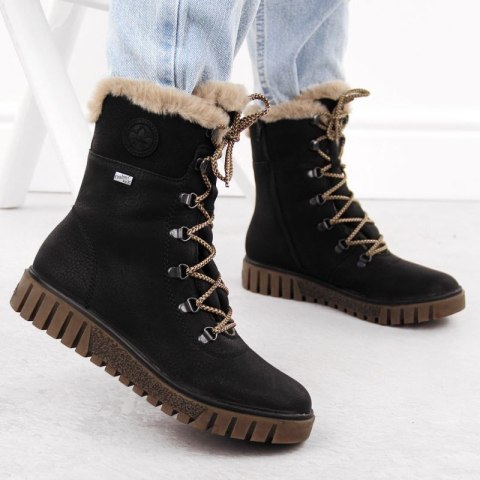Botki z futerkiem Rieker W Y3424-00 RKR745 Botki z futerkiem Rieker W Y3424-00 RKR745