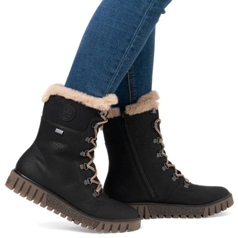 Botki z futerkiem Rieker W Y3424-00 RKR745 Botki z futerkiem Rieker W Y3424-00 RKR745