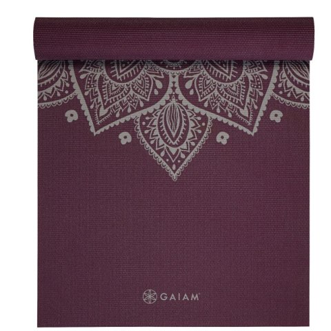 Mata do Jogi Gaiam Midnight Plum Sundial Flower 5mm 65734 Mata do Jogi Gaiam Midnight Plum Sundial Flower 5mm 65734