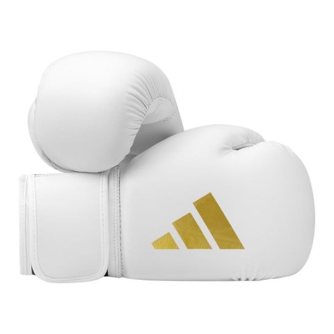 Rękawice bokserskie Adidas SPEED 50 biało złote Rękawice bokserskie Adidas SPEED 50 biało złote