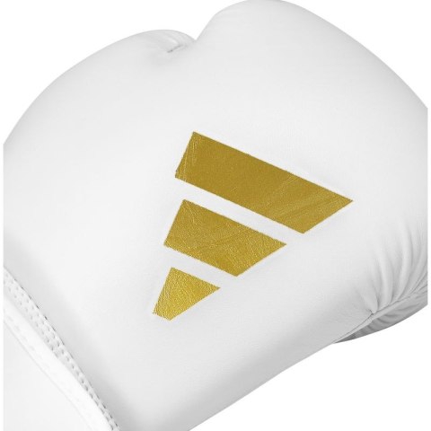 Rękawice bokserskie Adidas SPEED 50 biało złote Rękawice bokserskie Adidas SPEED 50 biało złote