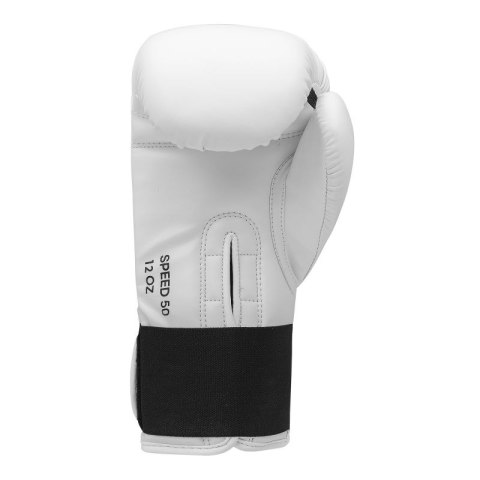 Rękawice bokserskie Adidas SPEED 50 biało złote Rękawice bokserskie Adidas SPEED 50 biało złote