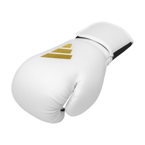 Rękawice bokserskie Adidas SPEED 50 biało złote Rękawice bokserskie Adidas SPEED 50 biało złote