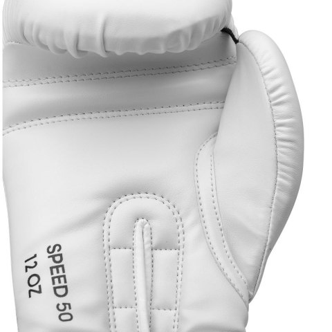 Rękawice bokserskie Adidas SPEED 50 biało złote Rękawice bokserskie Adidas SPEED 50 biało złote