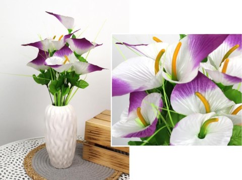 Bukiet sztuczny Kalia 45cm 12 kwiatów średnica 8cm | KTB-106 Bukiet sztuczny Kalia 45cm 12 kwiatów średnica 8cm | KTB-106