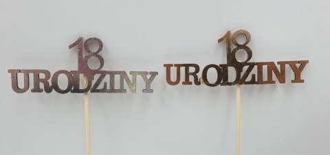 Cyfra na piku 3szt metalizowane 18 złoto/srebro Cyfra na piku 3szt metalizowane 18 złoto/srebro