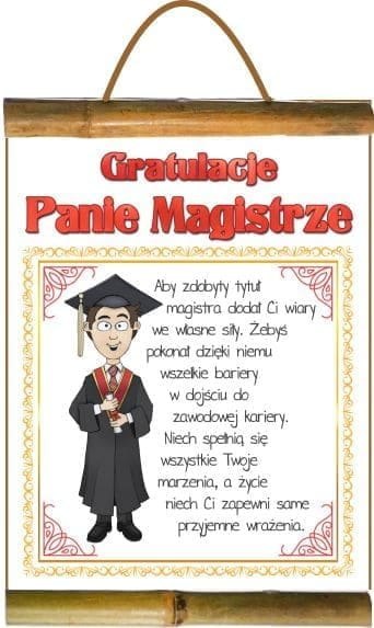Dyplom - Gratulacje Panie magistrze Dyplom - Gratulacje Panie magistrze