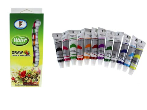 Farby wodne w tubkach kpl 12szt. SN48857 Farby wodne w tubkach kpl 12szt. SN48857