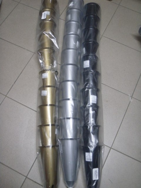 Wazon szpic 5szt Czarny 33cm Wazon szpic 5szt Czarny 33cm
