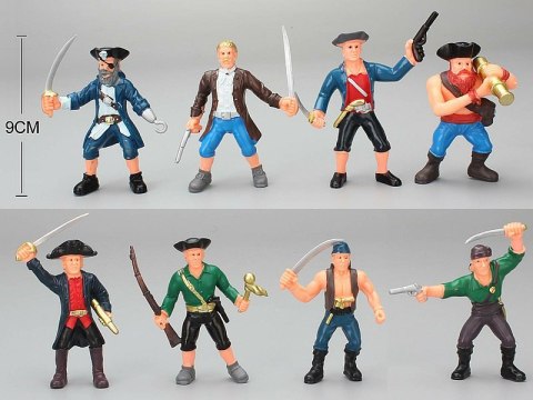 Zestaw figurek 8szt piratów; 20x17x3cm Zestaw figurek 8szt piratów; 20x17x3cm