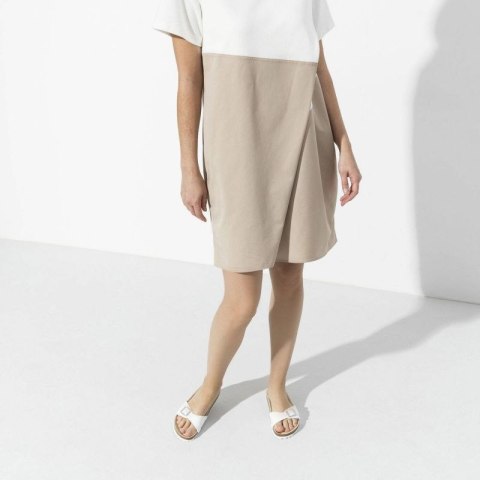 Klapki damskie Birkenstock Madrid Birko-Flor White białe regular szerokie (0040731)
