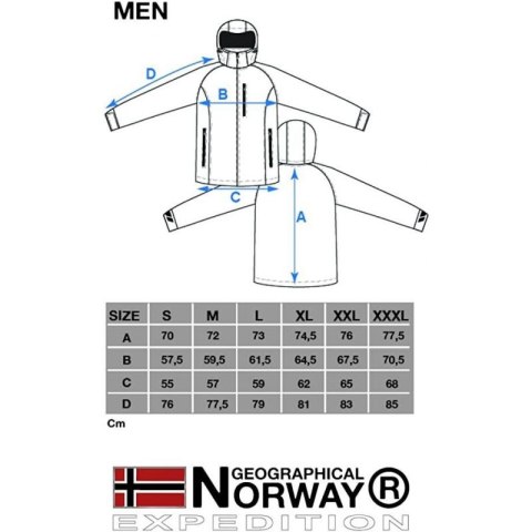 Kurtka Geographical Norway Techno Softshell M WU6068-GN-BLACK Kurtka Geographical Norway Techno Softshell M WU6068-GN-BLACK