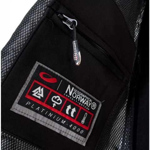 Kurtka Geographical Norway Techno Softshell M WU1060H/GN-BLACK Kurtka Geographical Norway Techno Softshell M WU1060H/GN-BLACK