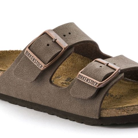 Klapki Birkenstock Arizona Kids Birko-Flor Nubuk Mocha narrow wąskie dziecięce młodzieżowe (0552893) Klapki Birkenstock Arizona Kids Birko-Flor Nubuk Mocha narrow wąskie dziecięce młodzieżowe (0552893)