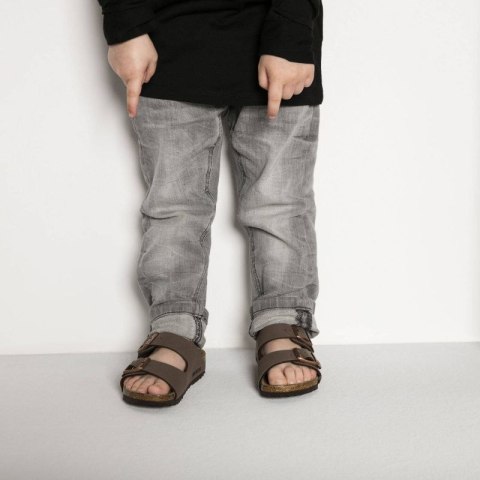 Klapki Birkenstock Arizona Kids Birko-Flor Nubuk Mocha narrow wąskie dziecięce młodzieżowe (0552893) Klapki Birkenstock Arizona Kids Birko-Flor Nubuk Mocha narrow wąskie dziecięce młodzieżowe (0552893)