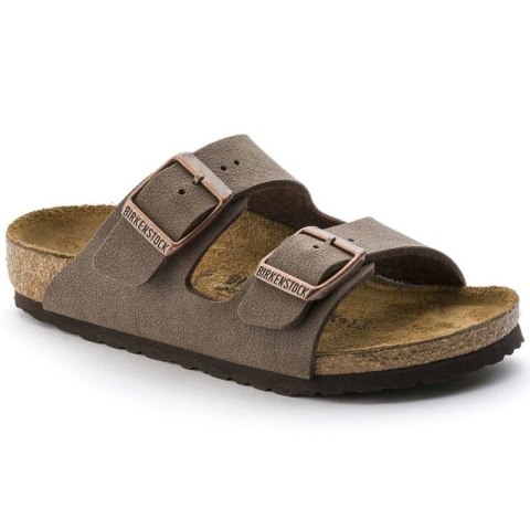 Klapki Birkenstock Arizona Kids Birko-Flor Nubuk Mocha narrow wąskie dziecięce młodzieżowe (0552893) Klapki Birkenstock Arizona Kids Birko-Flor Nubuk Mocha narrow wąskie dziecięce młodzieżowe (0552893)