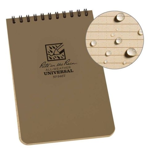 Notes wodoodporny Rite in the Rain - 4x6 - 946T Tan/12424 Notes wodoodporny Rite in the Rain - 4x6 - 946T Tan/12424