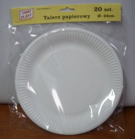 Talerze papierowe A'20 fi-23 Talerze papierowe A'20 fi-23