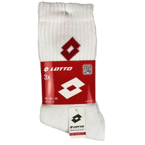 Skarpety Frotte LOTTO białe 3 pary 069609 Skarpety Frotte LOTTO białe 3 pary 069609
