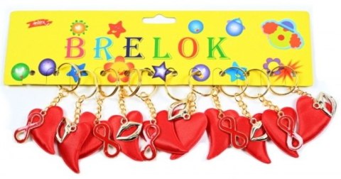 Brelok 12szt. SERCE Brelok 12szt. SERCE