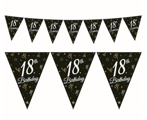 Girlanda papierowa Beauty&Charm z flagami "18", 28x270 cm GP-GF18 Girlanda papierowa Beauty&Charm z flagami "18", 28x270 cm GP-GF18
