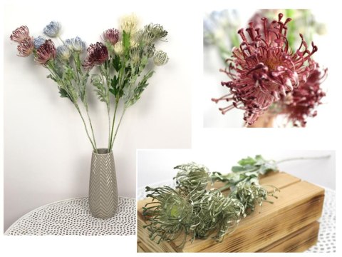 Kwiat ala CZOSNEK 5 kwiatów 6 cm łodyga 75cm 5szt. | LTI-160 Kwiat ala CZOSNEK 5 kwiatów 6 cm łodyga 75cm 5szt. | LTI-160