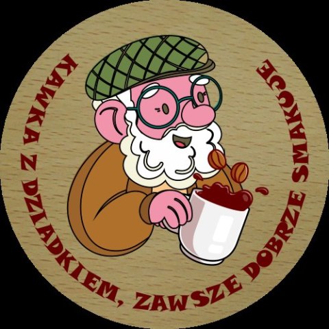 Podkładka drewniana dla Dziadka 9 cm. Podkładka drewniana dla Dziadka 9 cm.