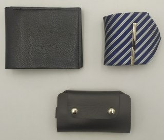 Zestaw prezentowy krawat+portfel+etui DZIADEK