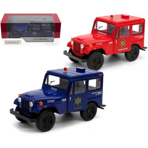 Auto metalowe KINSMART 1971 JEEP DJ-5B (POLICJA/STRAŻ) 1:26 Auto metalowe KINSMART 1971 JEEP DJ-5B (POLICJA/STRAŻ) 1:26