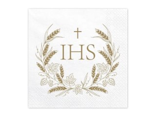 Serwetki IHS 33x33cm złoty | SP33-95-019