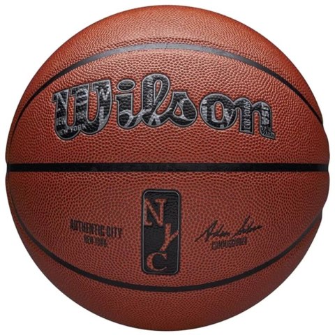 Piłka do koszykówki Wilson NBA Authentic City New York Ball WZ2016001XB Piłka do koszykówki Wilson NBA Authentic City New York Ball WZ2016001XB