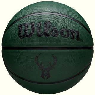 Piłka do koszykówki Wilson NBA Team Tribute Solid Milwaukee Bucks Ball WZ4025417XB