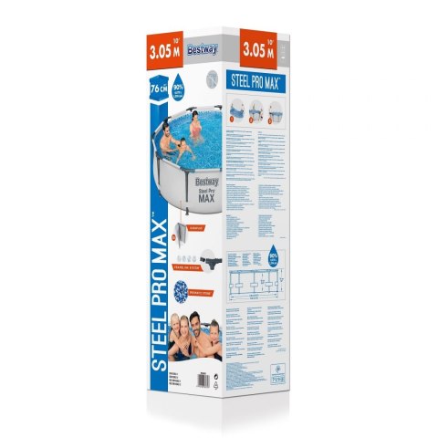 Basen Ogrodowy BESTWAY Steel Pro Max 305 x 76 cm Basen Ogrodowy BESTWAY Steel Pro Max 305 x 76 cm
