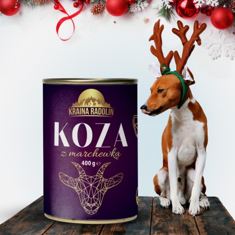 Kraina Radolin 400g Koza z marchewką 50% mięsa Kraina Radolin 400g Koza z marchewką 50% mięsa