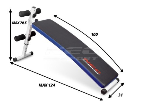 Ławeczka skośna do ćwiczeń Neo-Sport NS-05 Ławeczka skośna do ćwiczeń Neo-Sport NS-05