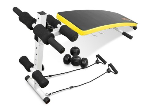 Ławeczka skośna do ćwiczeń z ekspanderami i hantlami Neo-Sport NS-07 Ławeczka skośna do ćwiczeń z ekspanderami i hantlami Neo-Sport NS-07