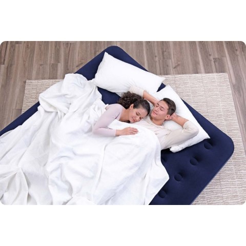 Materac dmuchany 203x183x22 cm z pompką tłokową Bestway 67004 Materac dmuchany 203x183x22 cm z pompką tłokową Bestway 67004