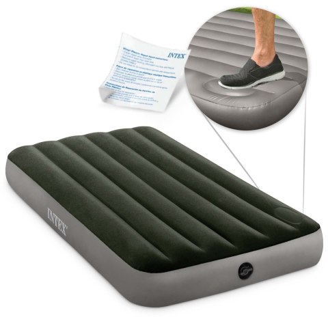 Materac dmuchany 191x99x25 cm z wbudowaną pompką nożną INTEX 64761 Materac dmuchany 191x99x25 cm z wbudowaną pompką nożną INTEX 64761