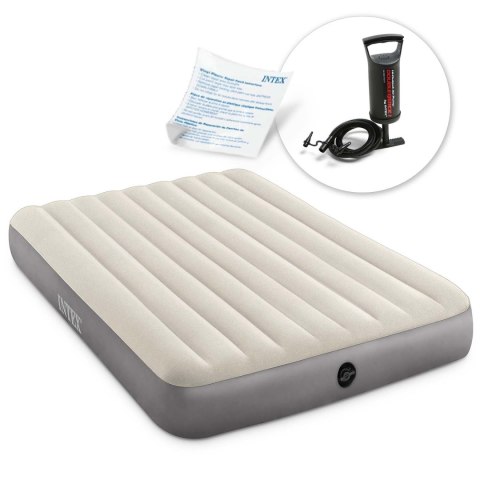 Materac dmuchany 203x152x25 cm z pompką tłokową INTEX 64103 Materac dmuchany 203x152x25 cm z pompką tłokową INTEX 64103